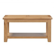 Kenton Oak Coffee Table with Shelf