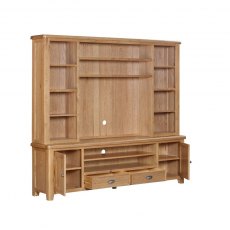 Kenton Oak Media Bookcase Top for XL TV Unit (top only)