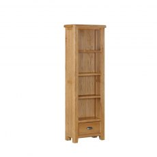 Kingsbury Oak Slim Bookcase