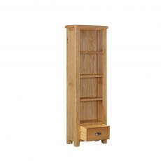 Kingsbury Oak Slim Bookcase