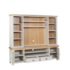 Kingsbury Painted Media Bookcase Top for XL TV Unit (top only)