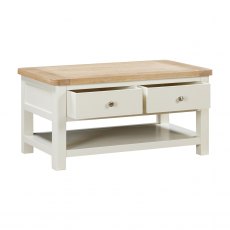 Foxington Painted Coffee Table with 2 Drawers