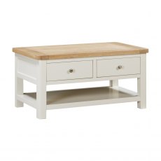 Foxington Painted Coffee Table with 2 Drawers