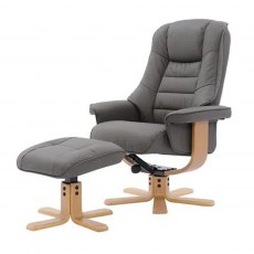 Sardinia Swivel Recliner & Stool