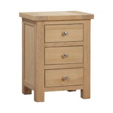 Farringdon Oak Bedside with 3 Drawers Farringdon Oak Bedside with 3 Drawers