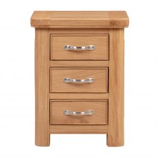 Chagford Oak 3 Drawer Bedside