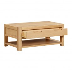 Coppice Oak Coffee Table with 2 Drawers