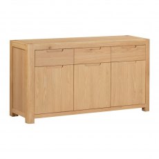 Coppice Oak 3 Door Sideboard