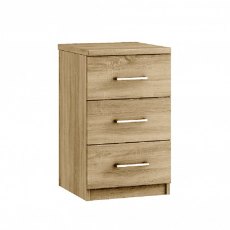 Modena 3 Drawer Bedside Modena 3 Drawer Bedside