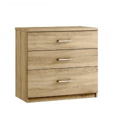 Modena 3 Drawer Midi Chest Modena 3 Drawer Midi Chest
