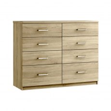 Modena 8 Drawer Twin Chest Modena 8 Drawer Twin Chest
