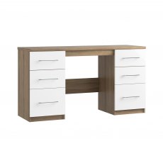 Catania Double Pedestal Dressing Table Catania Double Pedestal Dressing Table