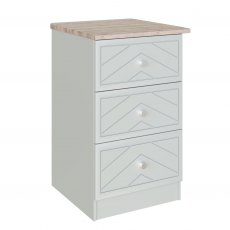Caleri 3 Drawer Bedside Caleri 3 Drawer Bedside