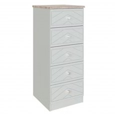 Caleri 5 Drawer Narrow Chest Caleri 5 Drawer Narrow Chest