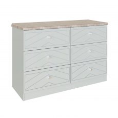 Caleri 6 Drawer Twin Chest Caleri 6 Drawer Twin Chest