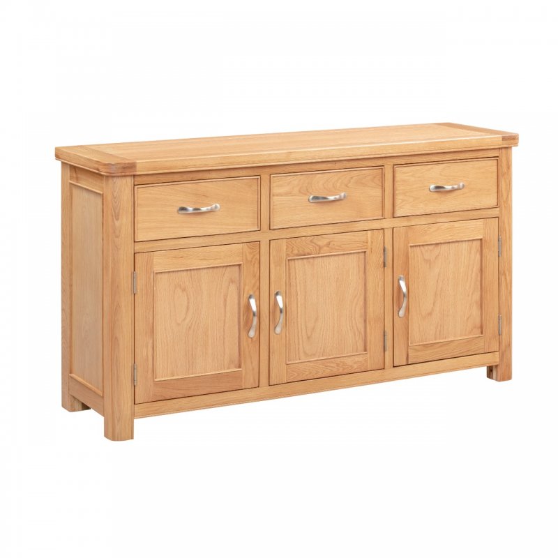 Papaya Chatsworth Oak 3 Door Sideboard