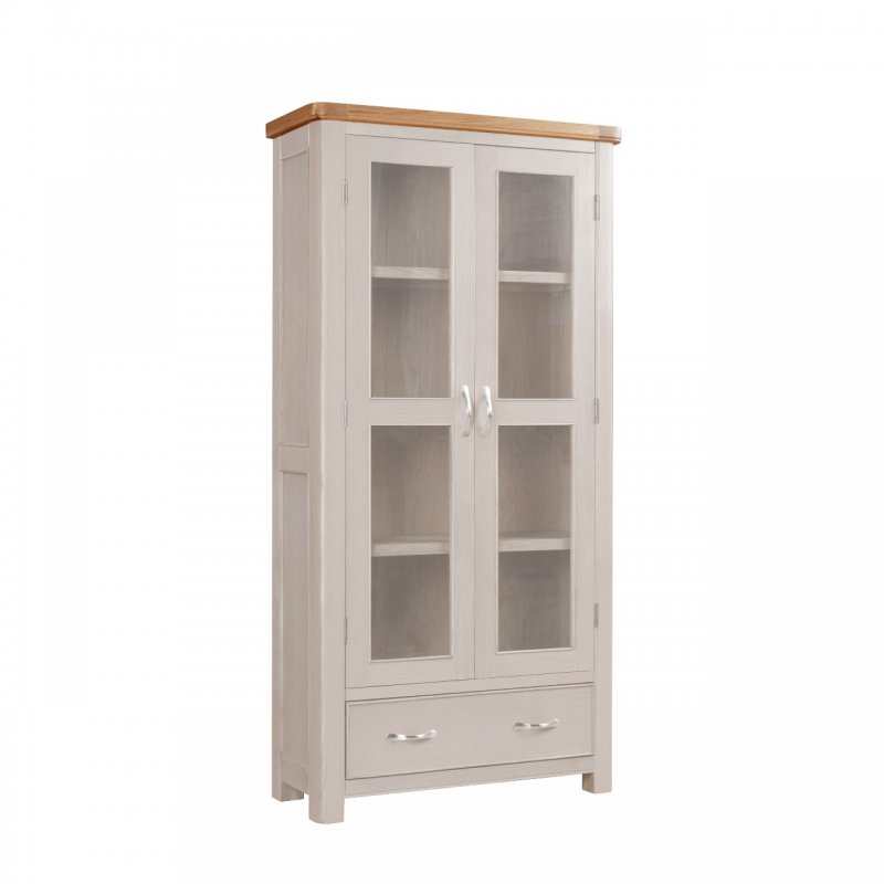 Papaya Chatsworth Painted Display Cabinet with Glass Doors