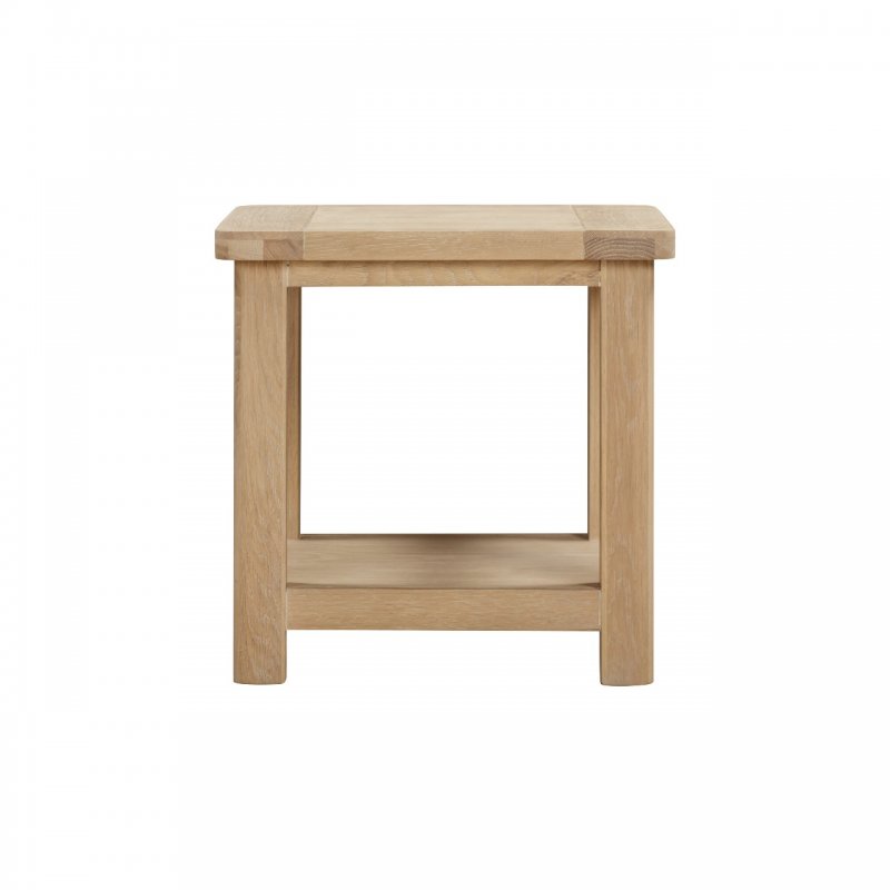 Papaya Farringdon Oak Lamp Table