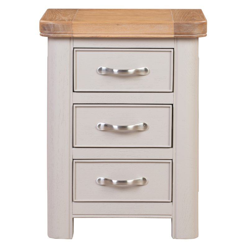 Papaya Chagford Painted 3 Drawer Bedside