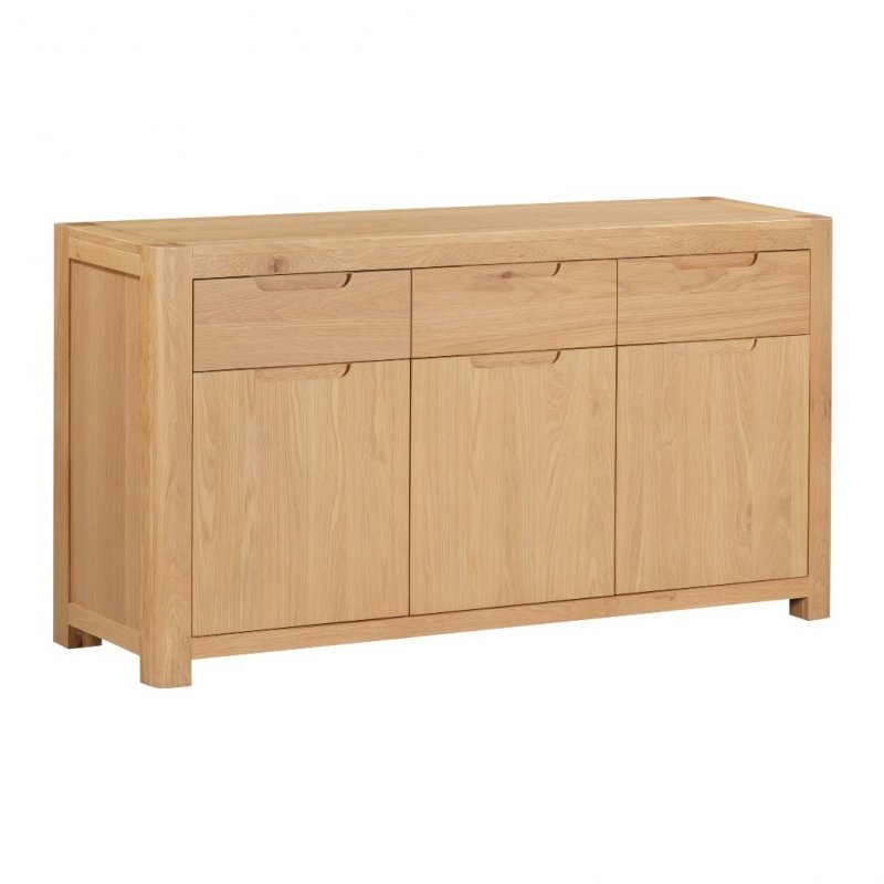 Papaya Coppice Oak 3 Door Sideboard