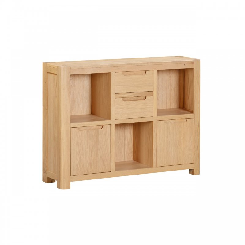 Papaya Coppice Oak Low Display Unit