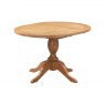 Papaya Chatsworth Oak 100cm Round Extending Dining Table