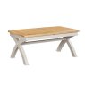 Papaya Kingsbury Painted Small Cross Leg Extending Dining Table