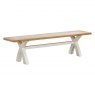 Papaya Farringdon Painted  Cross Leg Bench