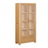 Papaya Coppice Oak Display Cabinet