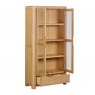 Papaya Coppice Oak Display Cabinet